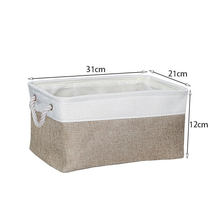 Cotton Folding Storage Baskets