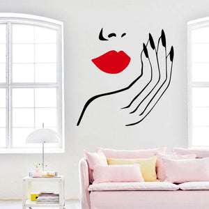 Beauty Salon Art Vinyl Wall Sticker