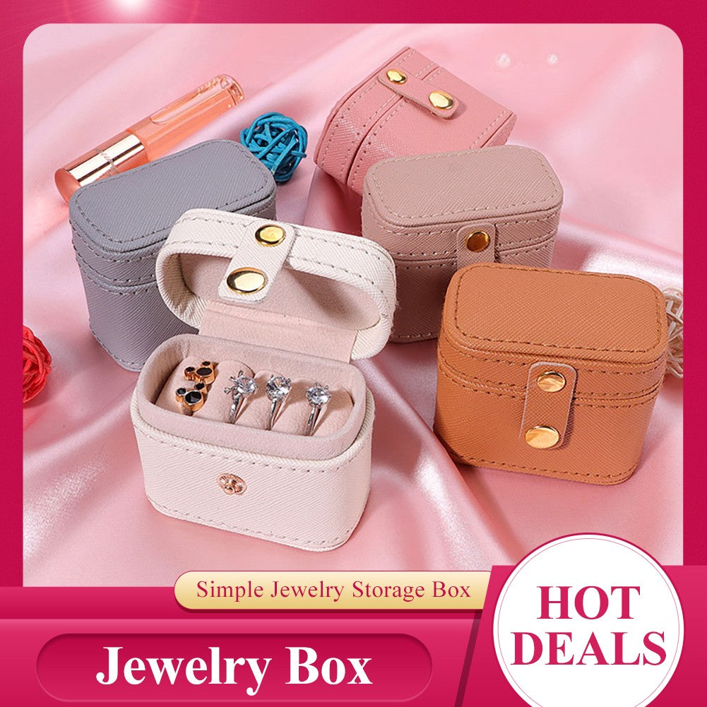 PU Leather Jewelry Storage Box