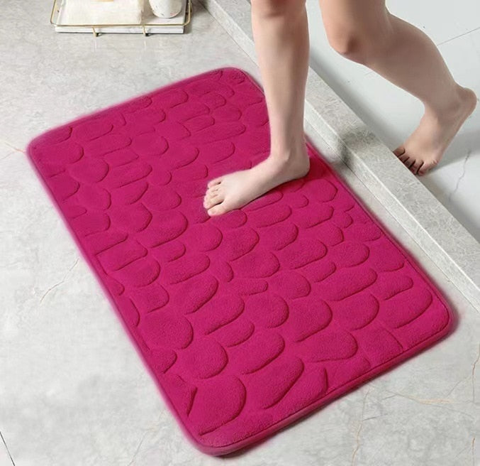 Cobblestone Embossed Floor Mat