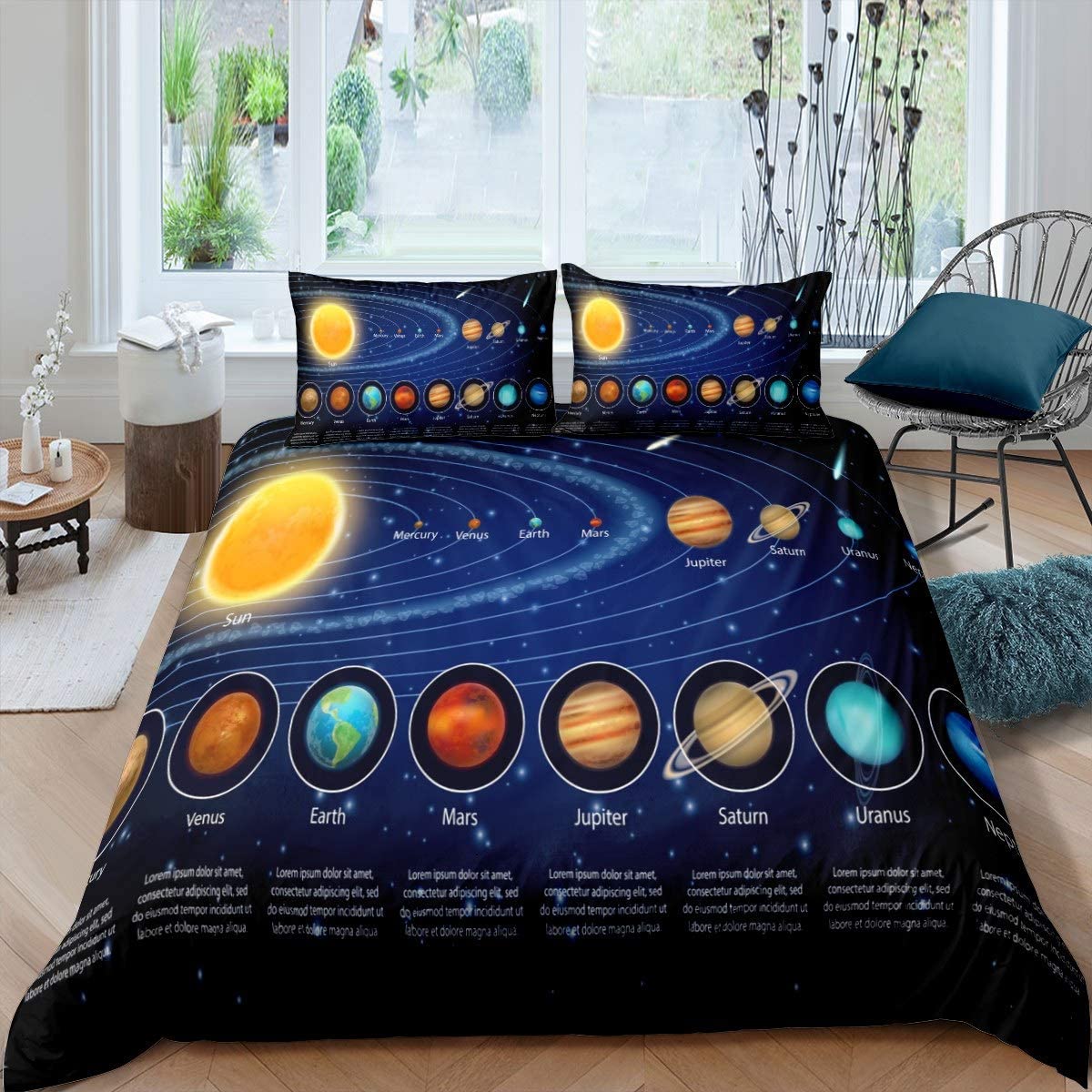 Outer Space Galaxy Bedding Set