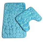 Non Slip Cobblestone Bath Mat set