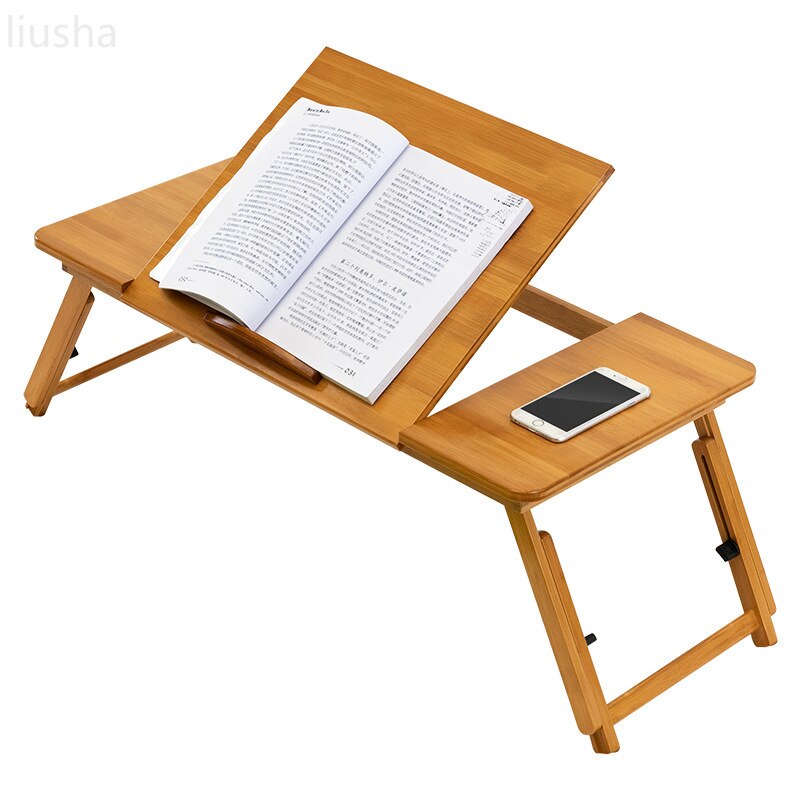 Bed folding notebook writing wooden table