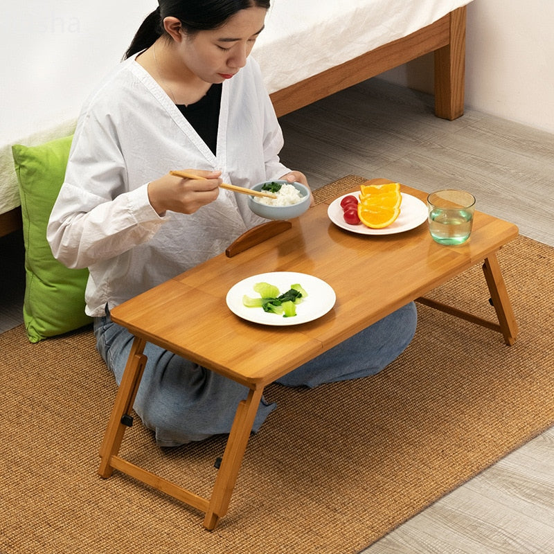 Bed folding notebook writing wooden table