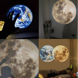 Earth Moon Projection Lamp