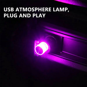 Mini USB Modeling Car Neon Light