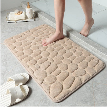 Cobblestone Embossed Floor Mat