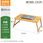 Bed folding notebook writing wooden table