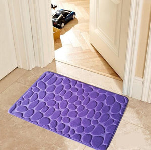 Cobblestone Embossed Floor Mat