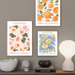 Orange Positano Lemon Flowers Wall Art