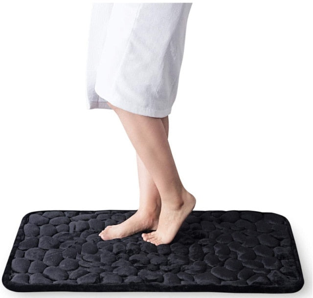 Cobblestone Embossed Bath Mat