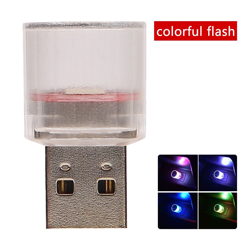 Mini USB Modeling Car Neon Light