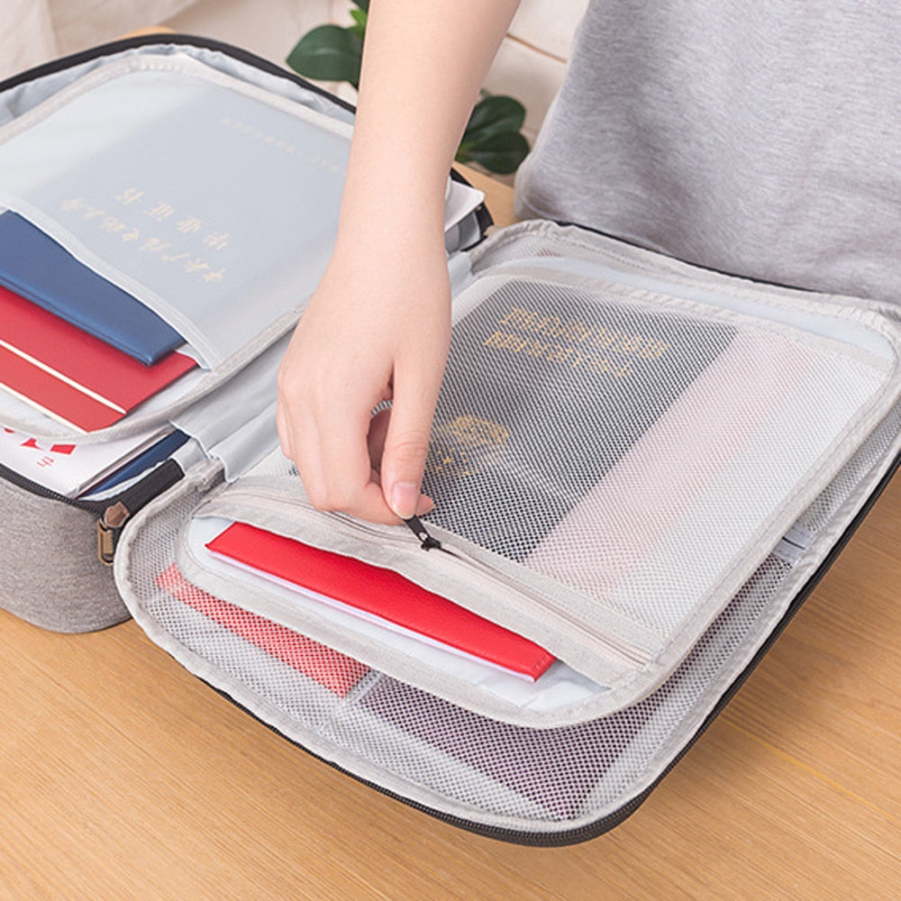 Multi-Layer Document Tickets Storage Bag