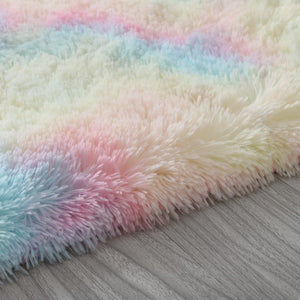 Rainbow Fluffy Rugs