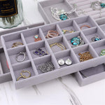 Fashion Portable Velvet Jewelry Holder