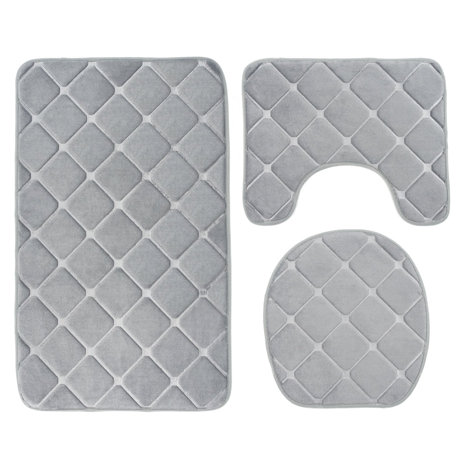 Non Slip Cobblestone Bath Mat set