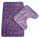 Non Slip Cobblestone Bath Mat set