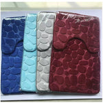 Non Slip Cobblestone Bath Mat set