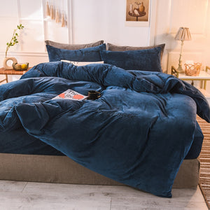 Velvet Duvet Bedding Set