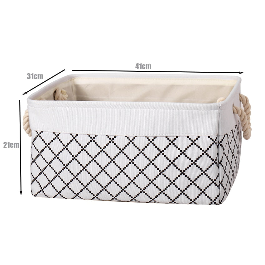 Cotton Folding Storage Baskets