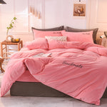 Velvet Duvet Bedding Set