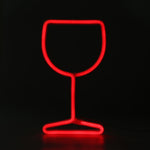 LED Wine Glass Neon Light