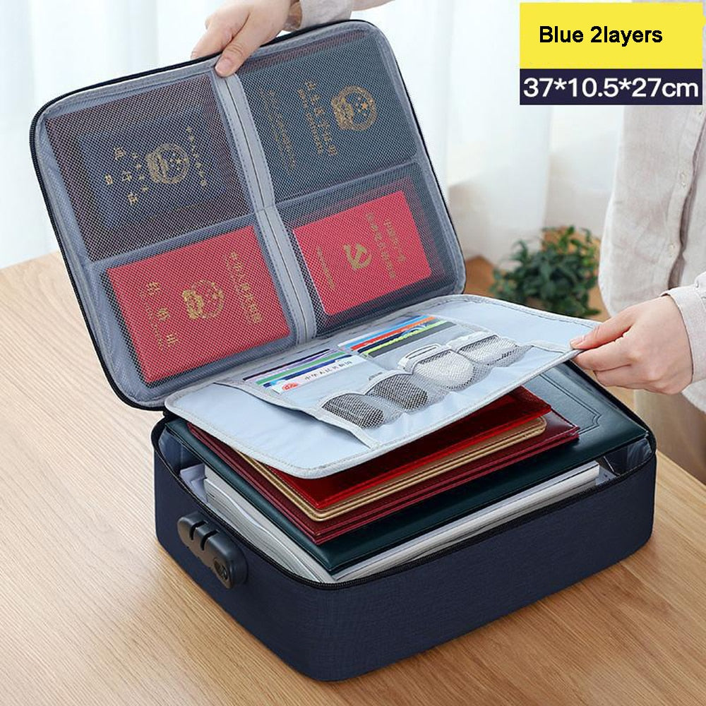 Multi-Layer Document Tickets Storage Bag