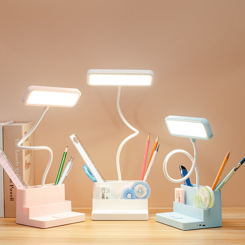 Children Pen Storage Desk Lamp