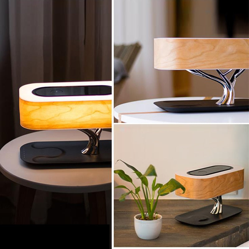 Wireless Bluetooth Tree Table Lamp