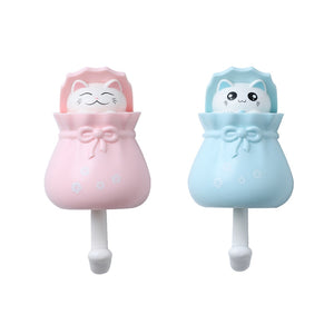 Cartoon Cat Decorative Hooks