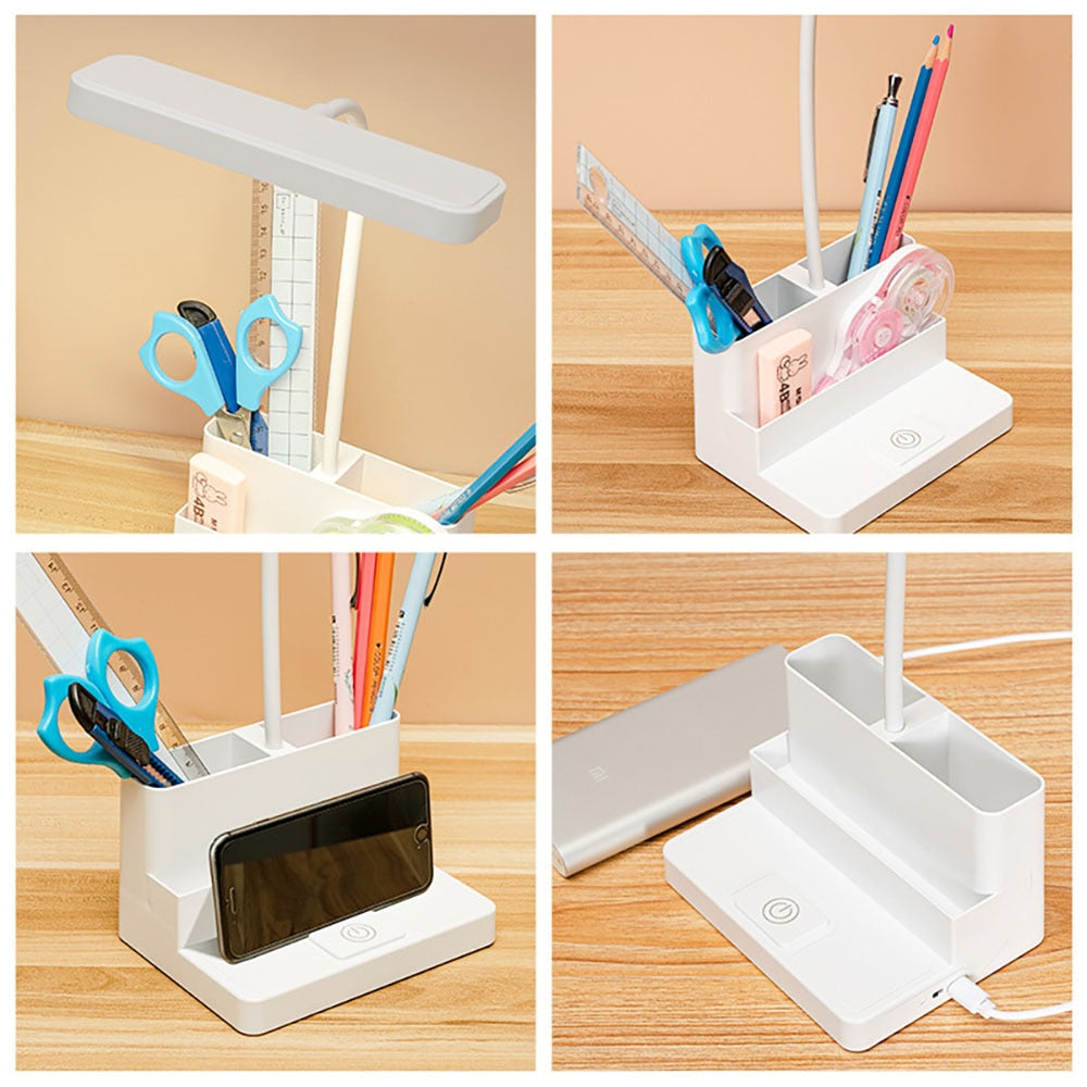 Children Pen Storage Desk Lamp