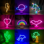 LED Flamingo Pineappl Neon Light