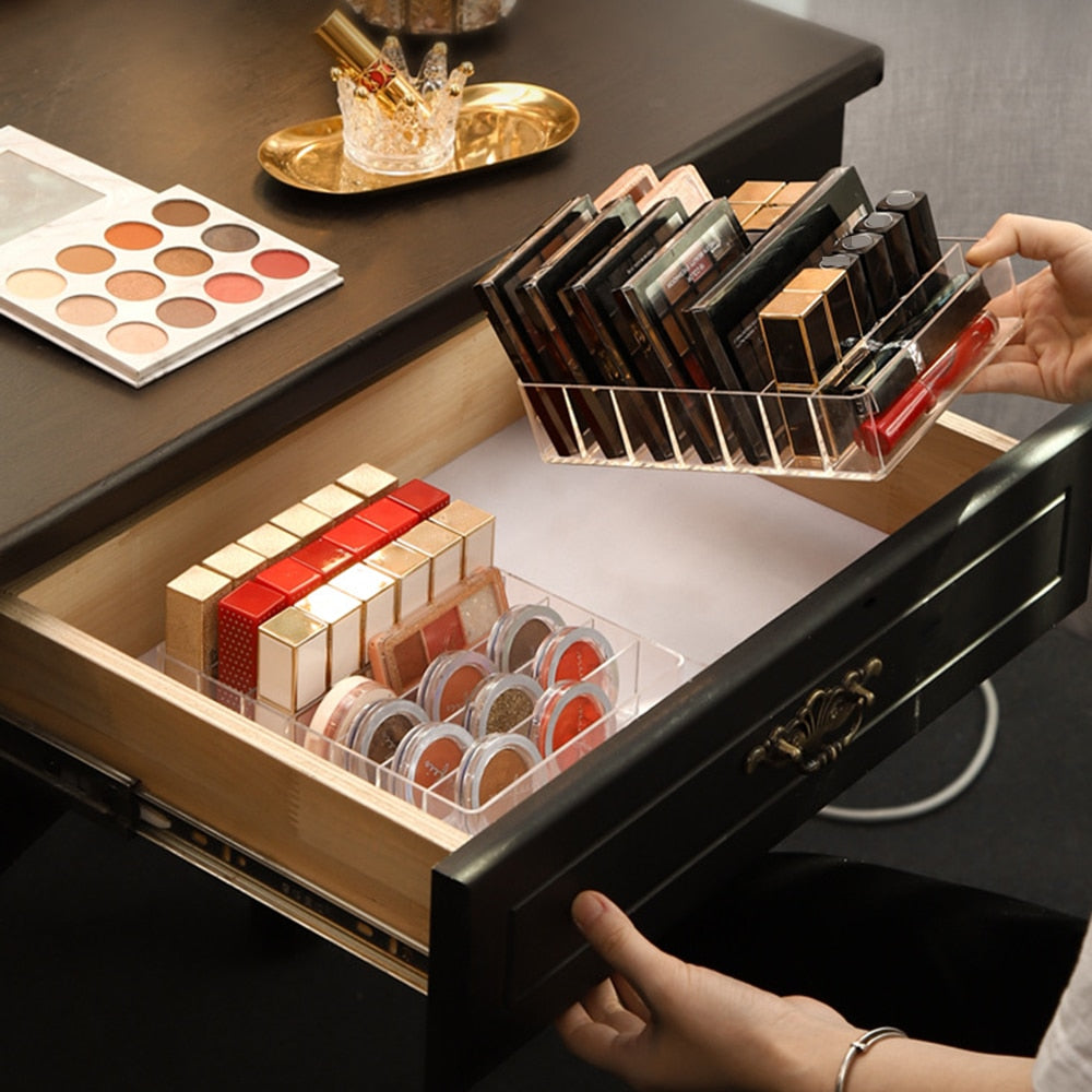 Acrylic Compartments Makeup Organizer