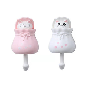 Cartoon Cat Decorative Hooks