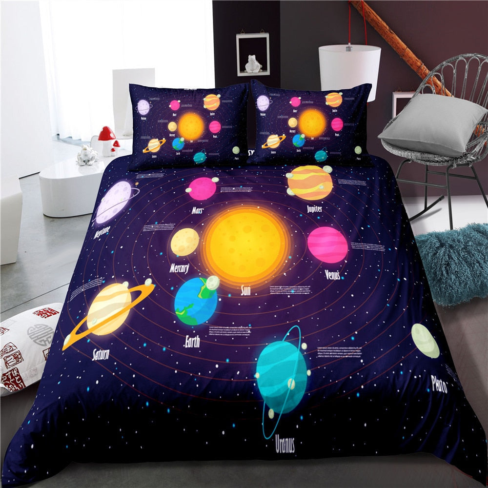 Outer Space Galaxy Bedding Set