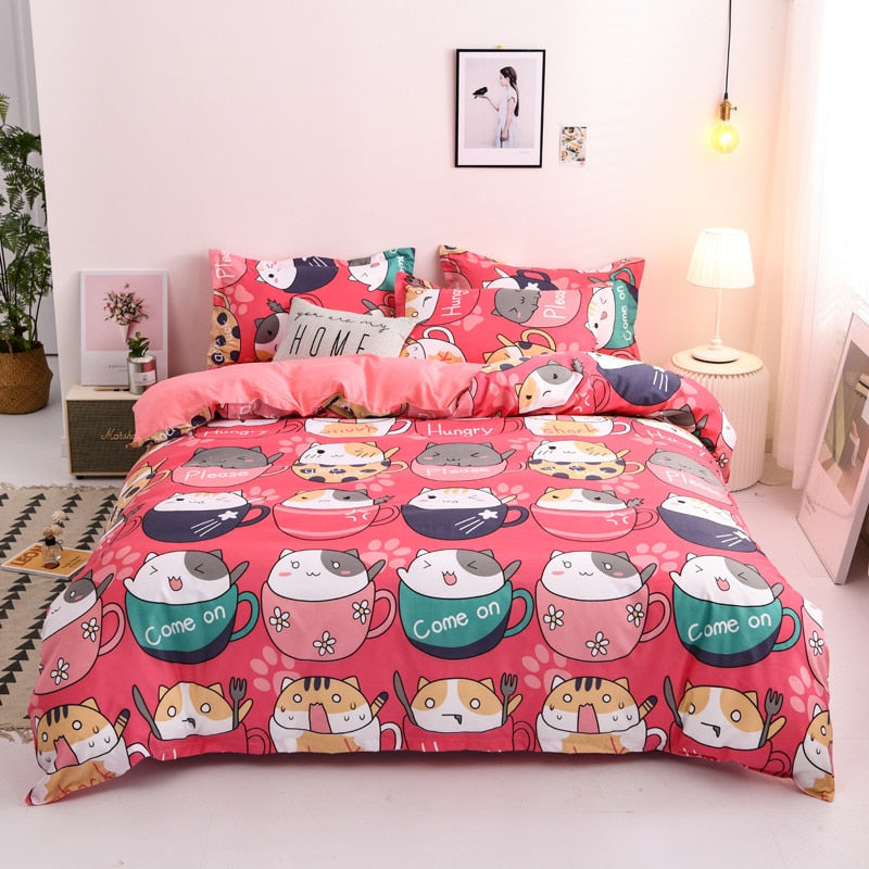 Cute cartoon Duvet Bed Cover