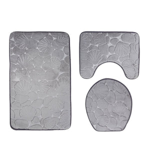 Non Slip Cobblestone Bath Mat set