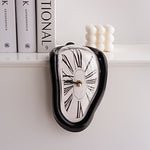 Surreal Twisted Numeral Wall Clocks