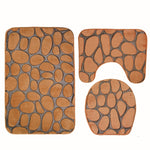 Non Slip Cobblestone Bath Mat set