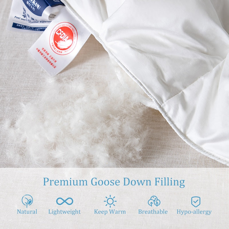 Peter Khanun White Goose Comforter