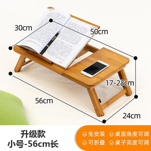 Bed folding notebook writing wooden table