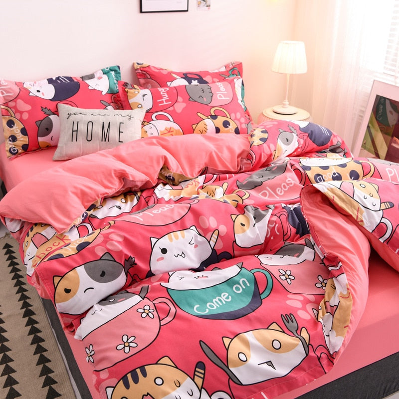 Cute cartoon Duvet Bed Cover