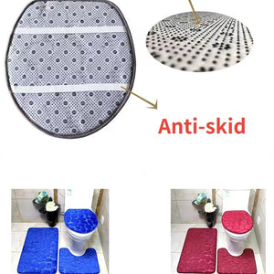 Non Slip Cobblestone Bath Mat set