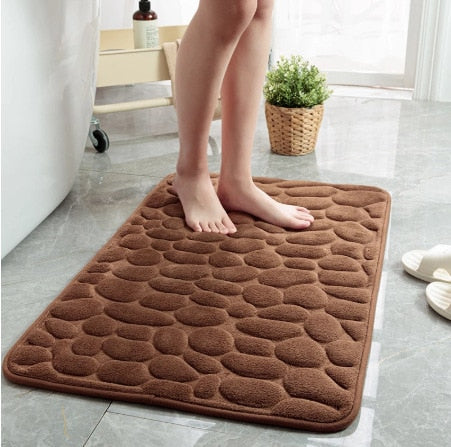 Cobblestone Embossed Floor Mat