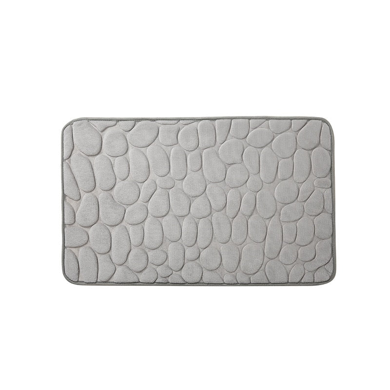 Cobblestone Embossed Bath Mat