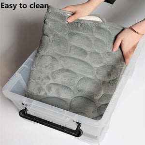 Cobblestone Embossed Bath Mat