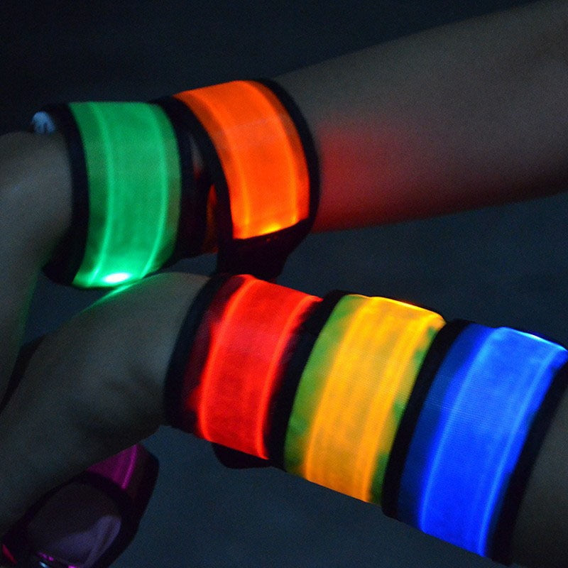 LED flashing bracelet glowing night